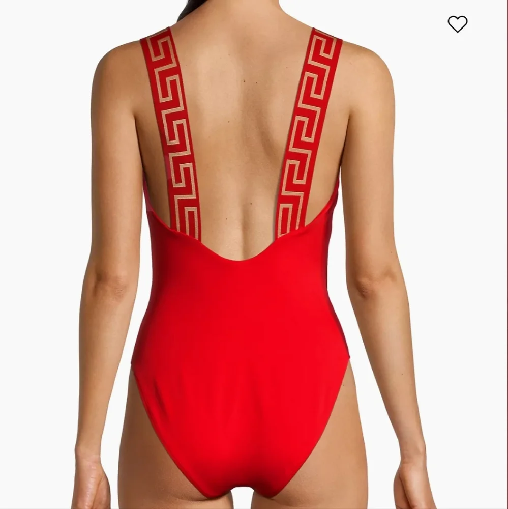 Versace Greca Border One-Piece Swimsuit SIZE 4(L) - Picture 4 of 16